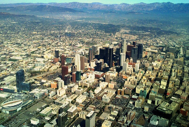 Aerial view of Los Angeles