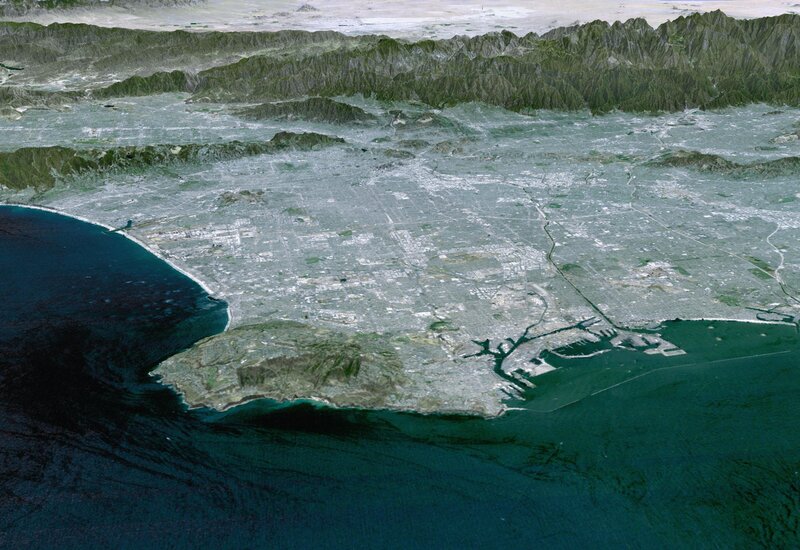 Aerial view of Los Angeles