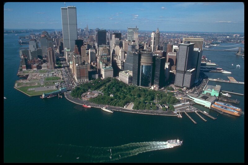 Aerial view of Lower Manhattan
