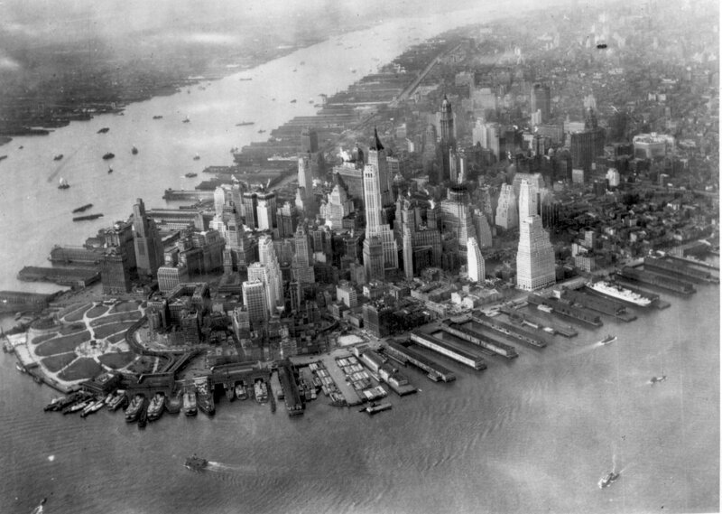 Aerial view of Manhattan