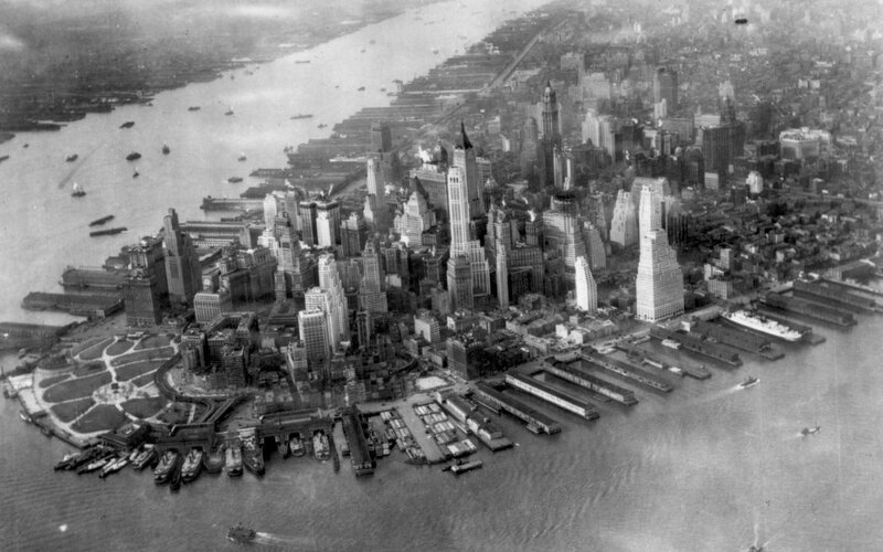 Aerial view of Manhattan