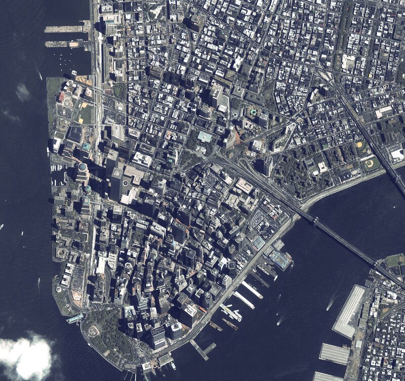Aerial view of Manhattan