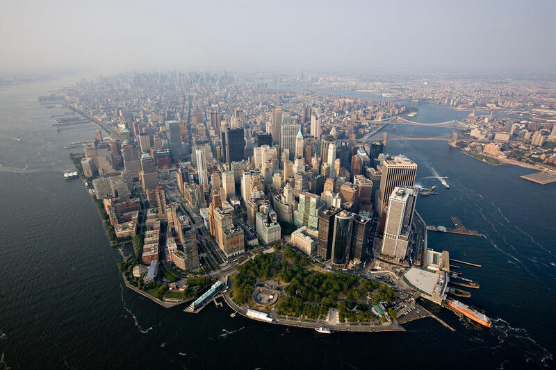 Aerial view of Manhattan