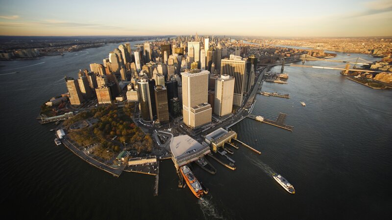 Aerial view of Manhattan