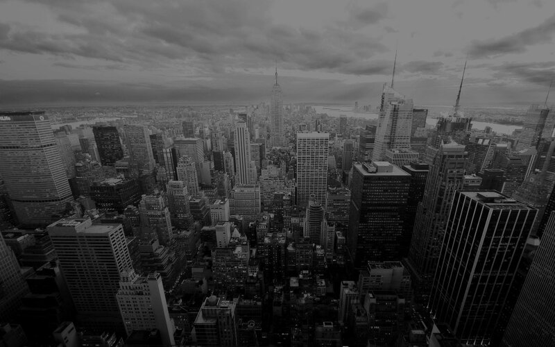 Aerial View of Manhattan — Black, Dramatic