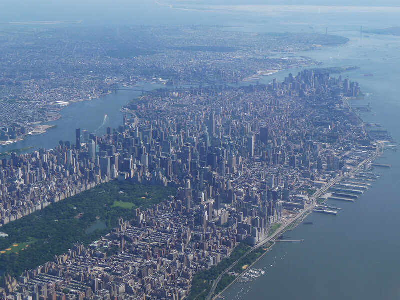 Aerial View of Manhattan — Blue