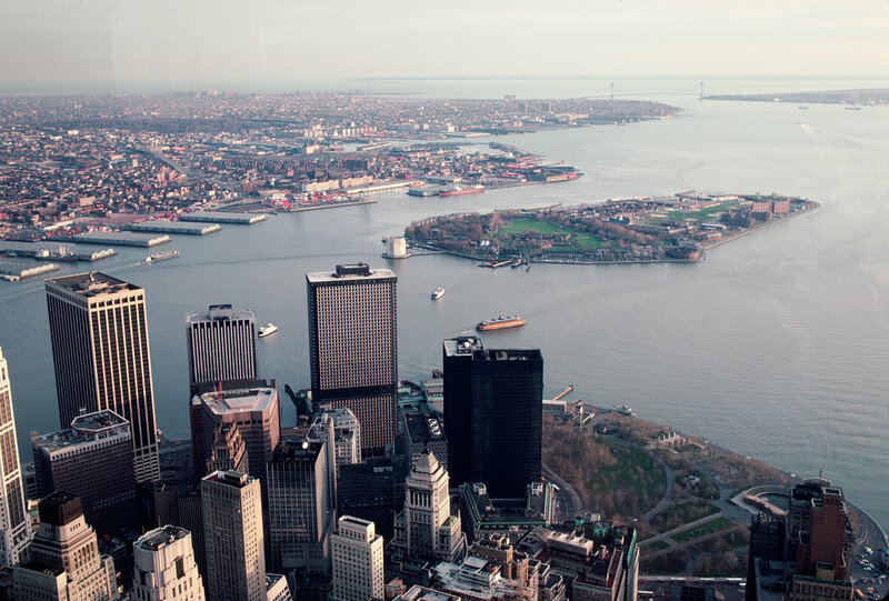 Aerial View of Manhattan — Gray, Calm