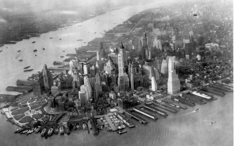 Aerial view of Manhattan