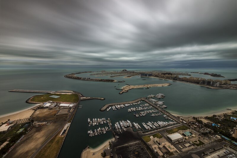 Aerial View of Marina — Gray