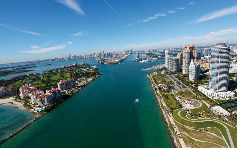 Aerial View of Miami — Blue