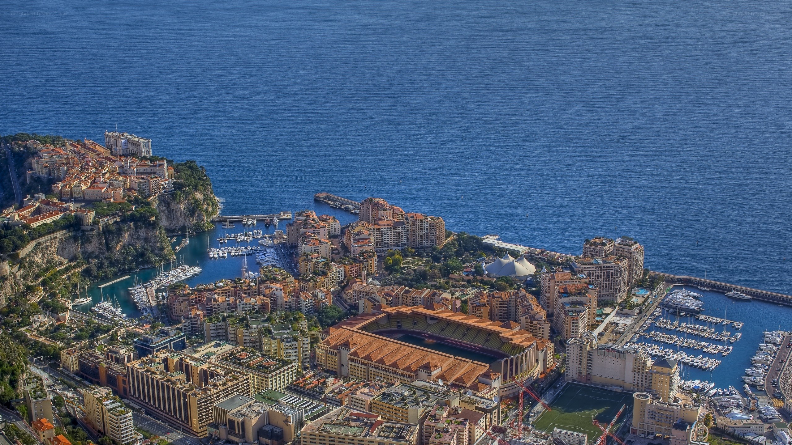 Aerial view of Monaco