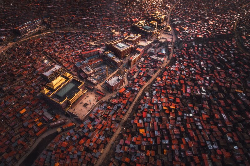 Aerial View of Monasteries