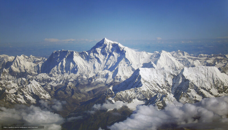 Aerial view of Mount Everest