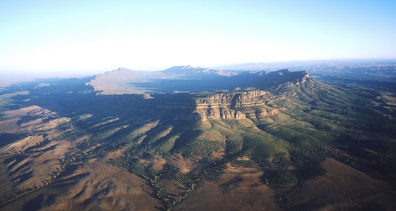 Aerial View of Mountain Plateau