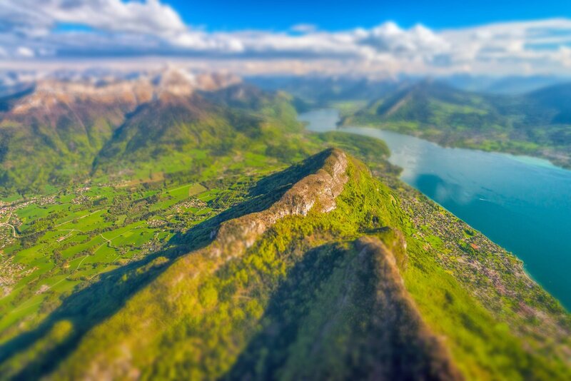 Aerial View of Mountains — Green