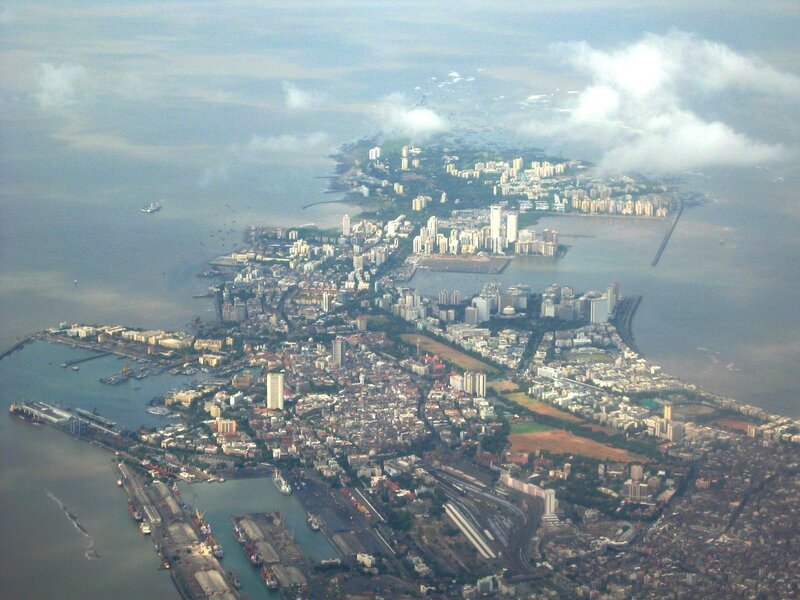 Aerial view of Mumbai