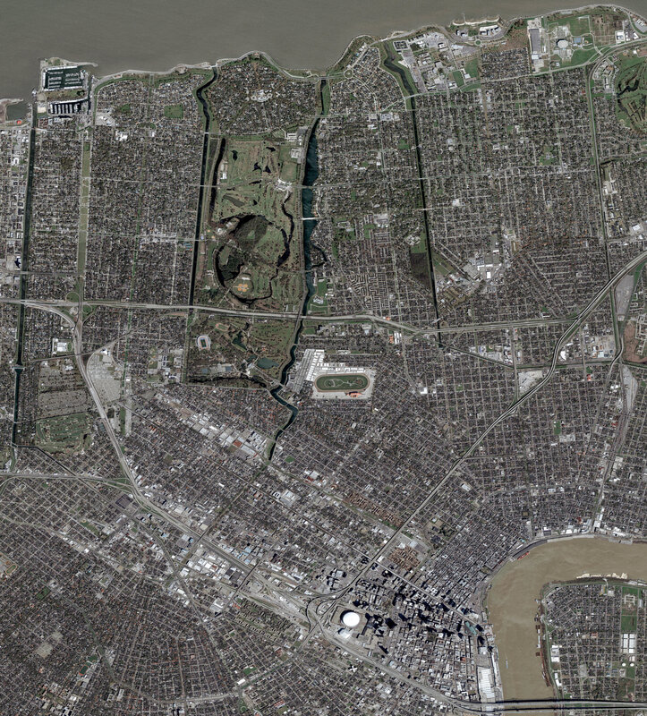 Aerial view of New Orleans