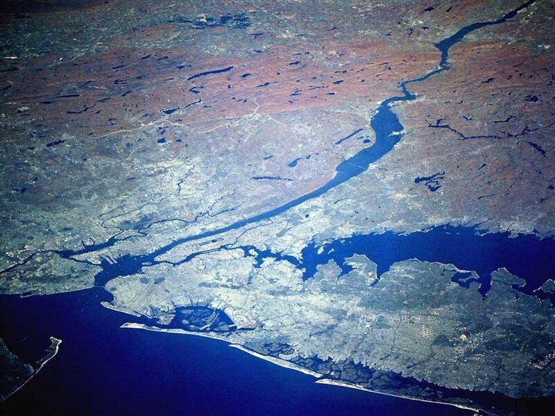 Aerial view of New York City