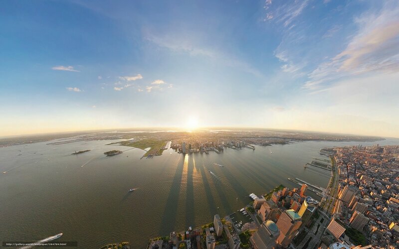 Aerial view of New York City