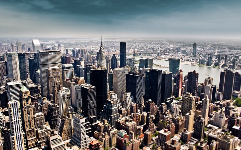 Aerial view of New York City