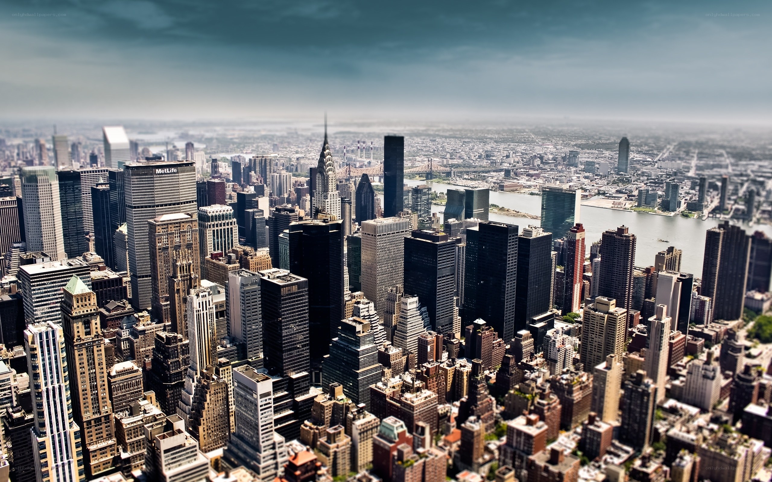 Aerial view of New York City