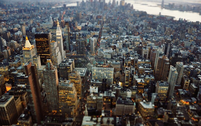 aerial view of new york city
