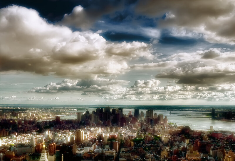 Aerial view of New York City