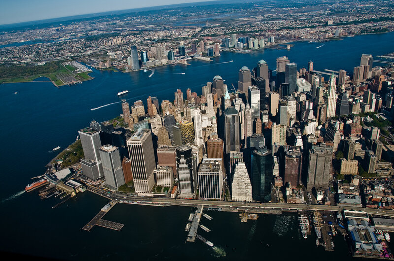 Aerial view of New York City