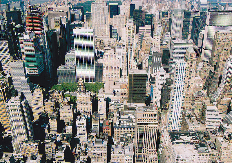 Aerial view of New York City