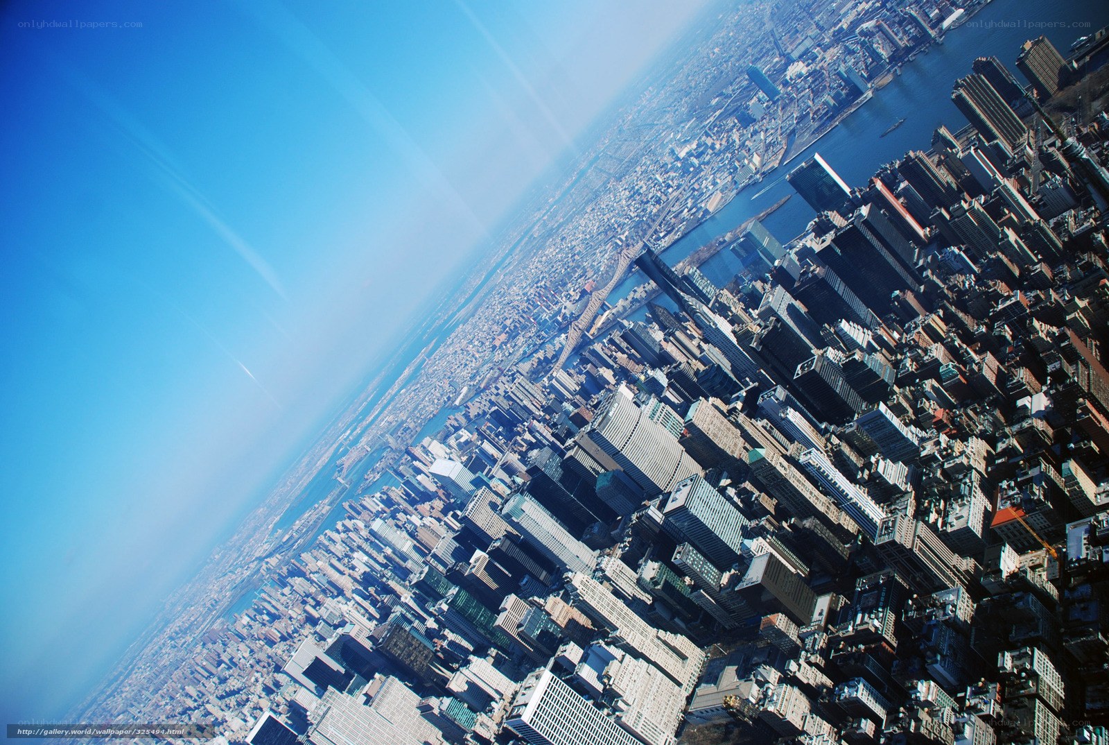 aerial view of new york city
