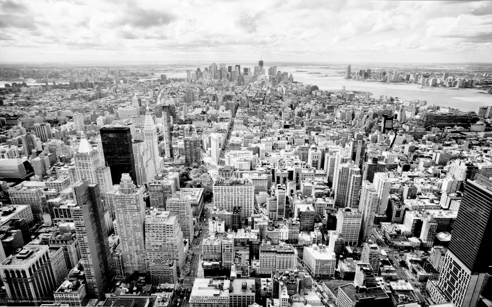 Aerial view of New York City