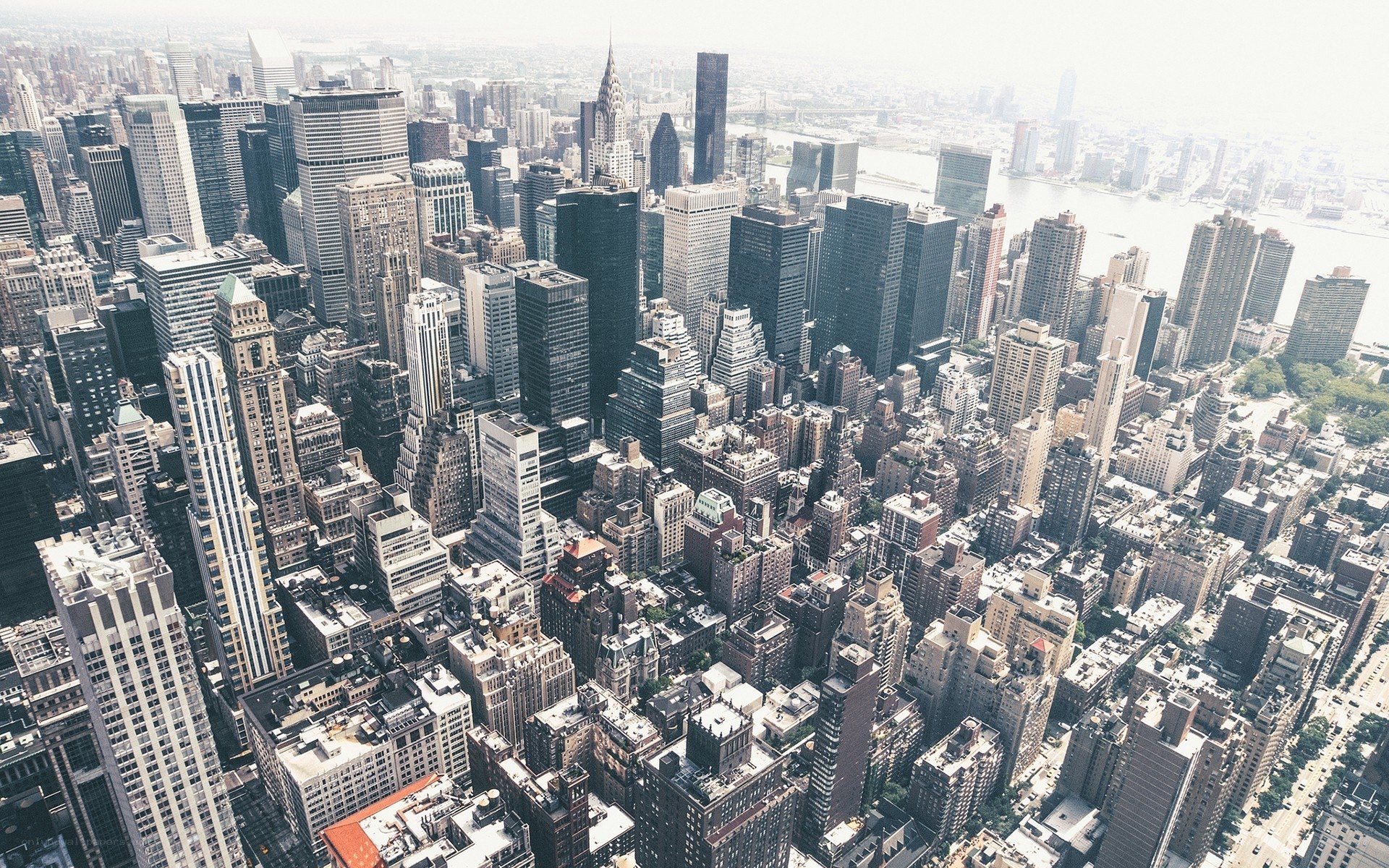 Aerial view of New York City