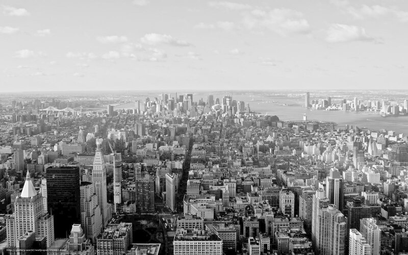 aerial view of new york city