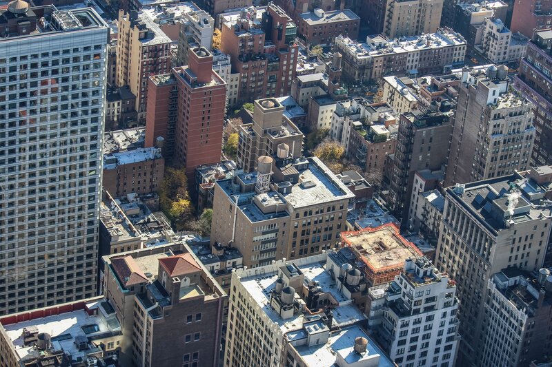 Aerial view of New York City