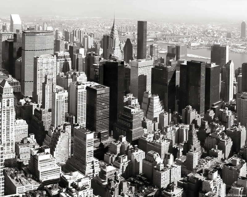 Aerial view of New York City