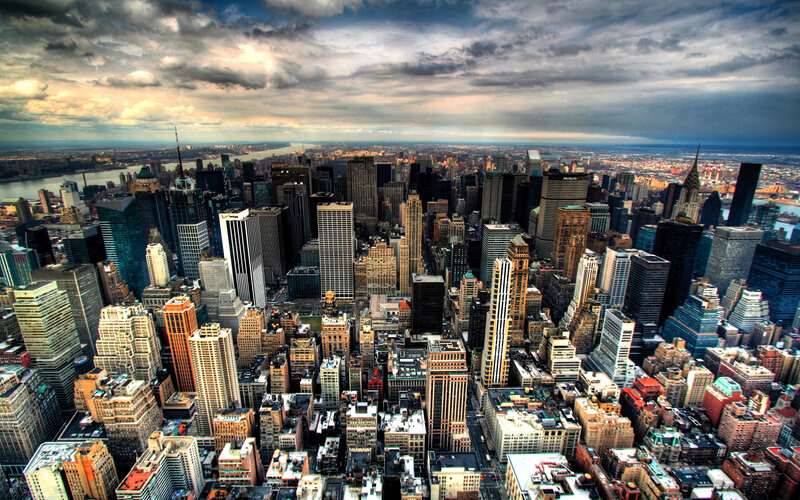 Aerial view of New York City