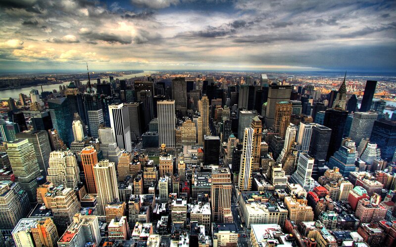Aerial view of New York City