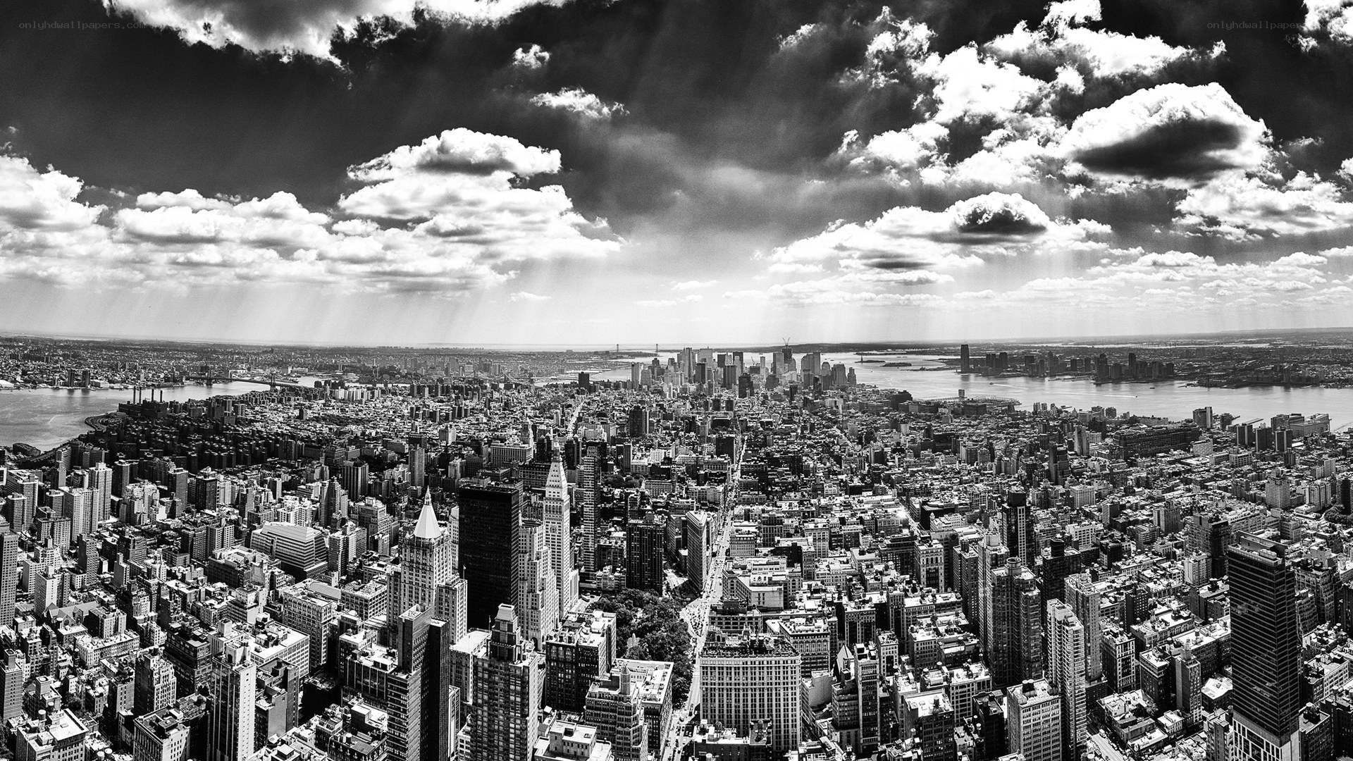 Aerial view of New York City