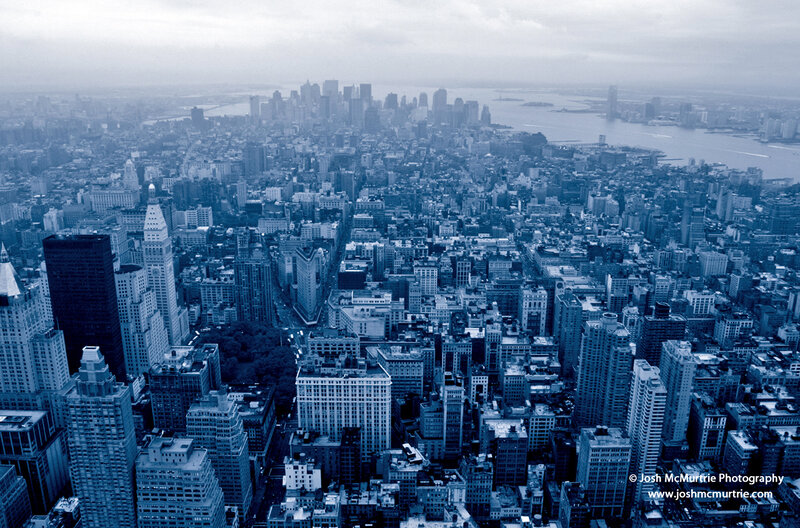 aerial view of new york city