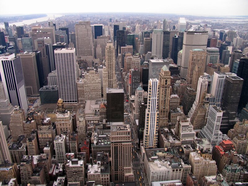 Aerial view of New York City