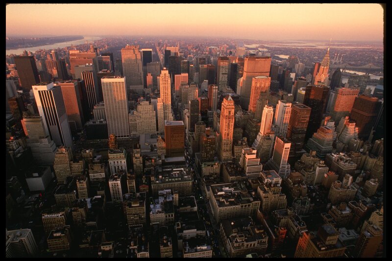 Aerial view of New York City
