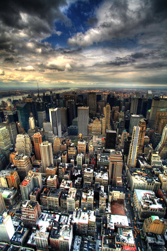 Aerial view of New York City