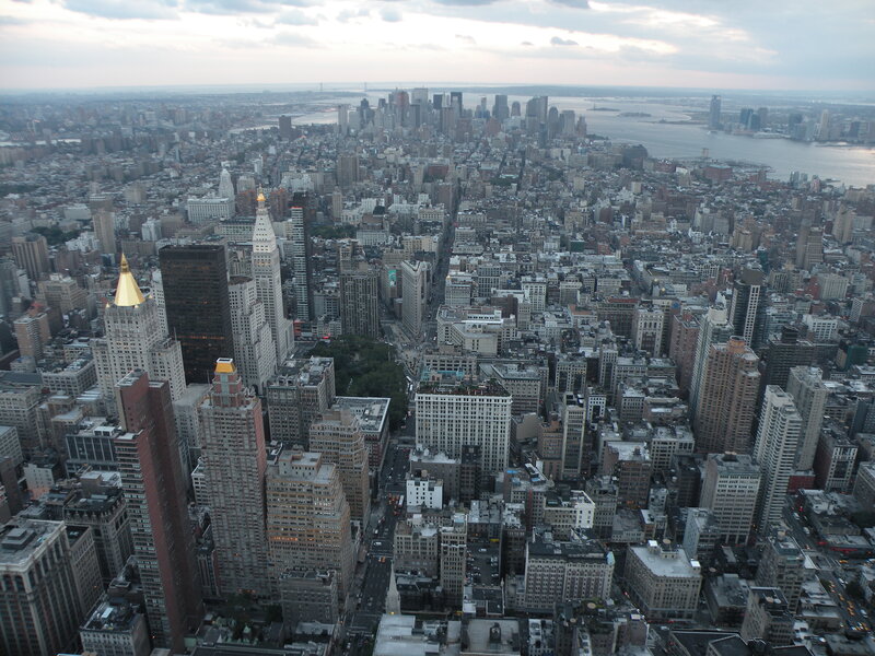 aerial view of new york city