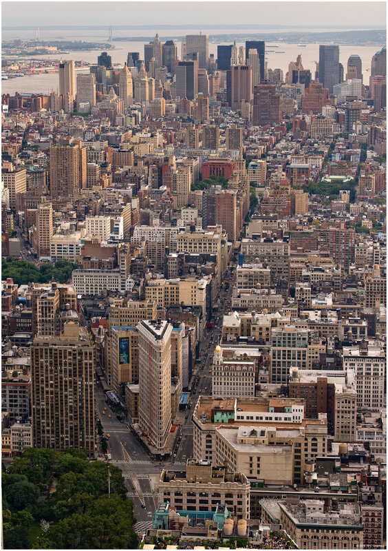 Aerial view of New York City