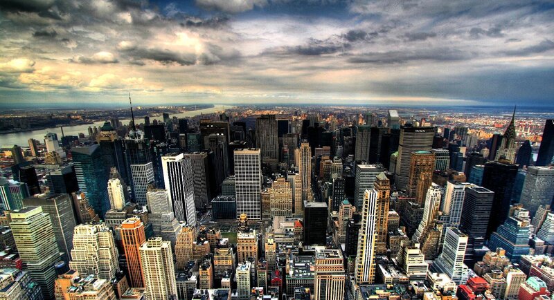 Aerial view of New York City