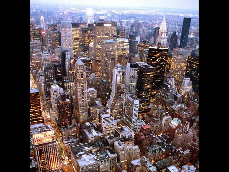 Aerial view of New York City
