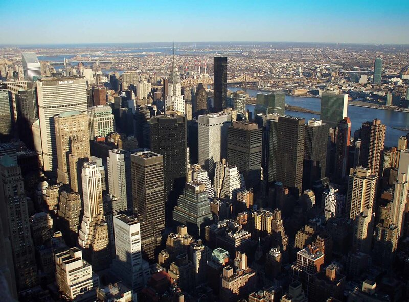 Aerial view of New York City