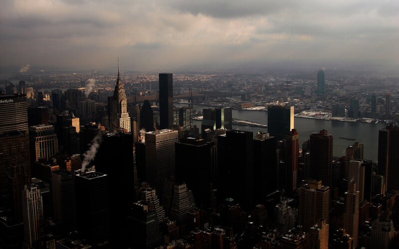 Aerial view of New York City