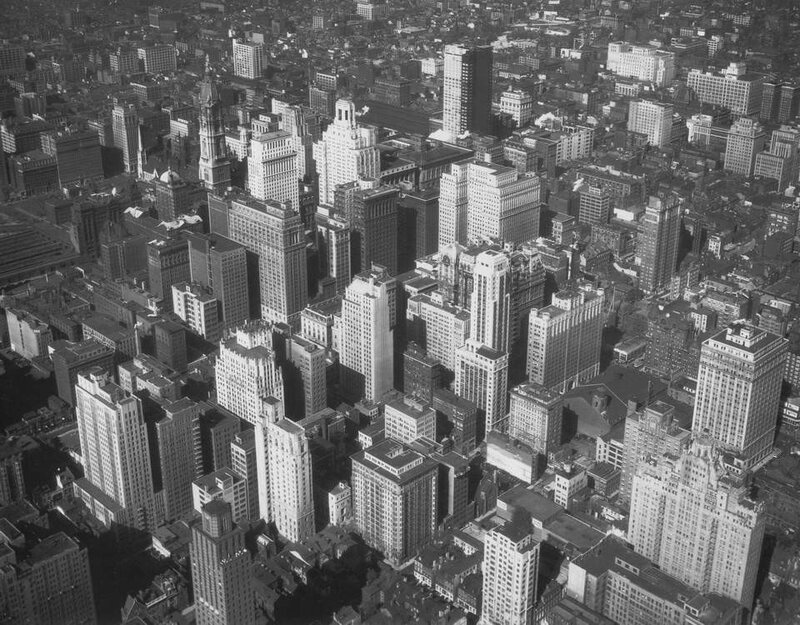 Aerial view of New York City