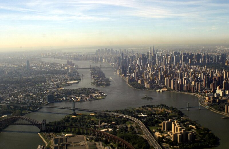 Aerial view of New York City